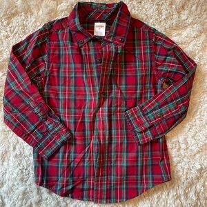 Gymboree Red Plaid Kids Shirt